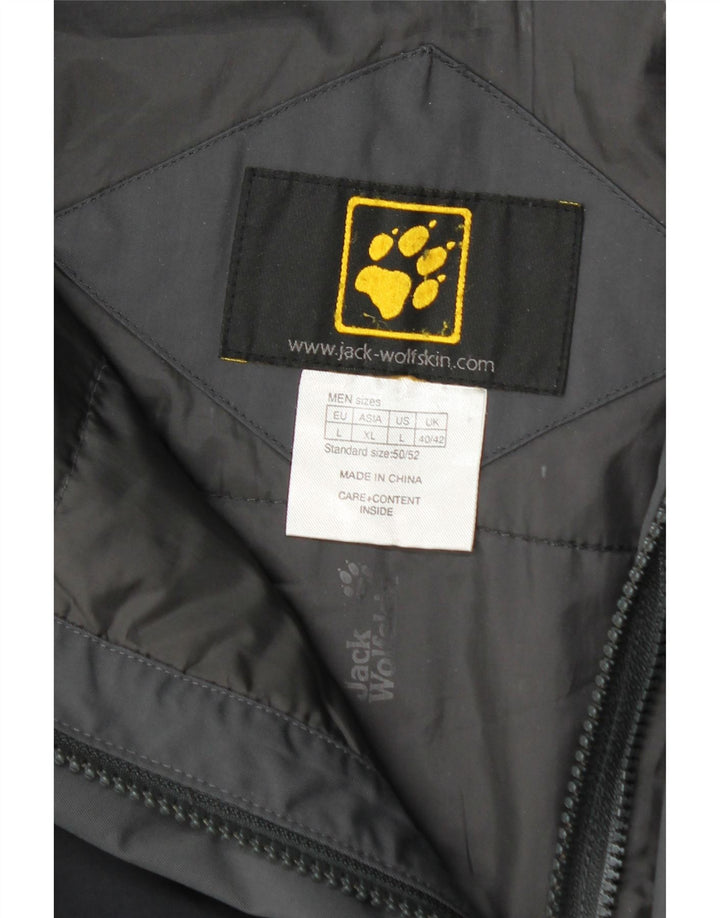 Jack Wolfskin Herren Windjacke UK 40/42 Large Grau Colourblock