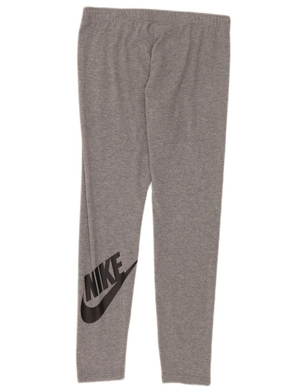 Nike Womens Graphic Leggings UK 14 Large Grau meliert