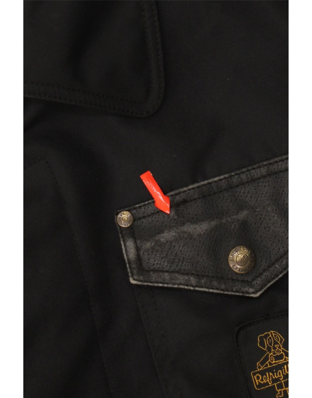 Refrigiwear Herren-Utility-Jacke UK 40 Large Schwarz Polyester