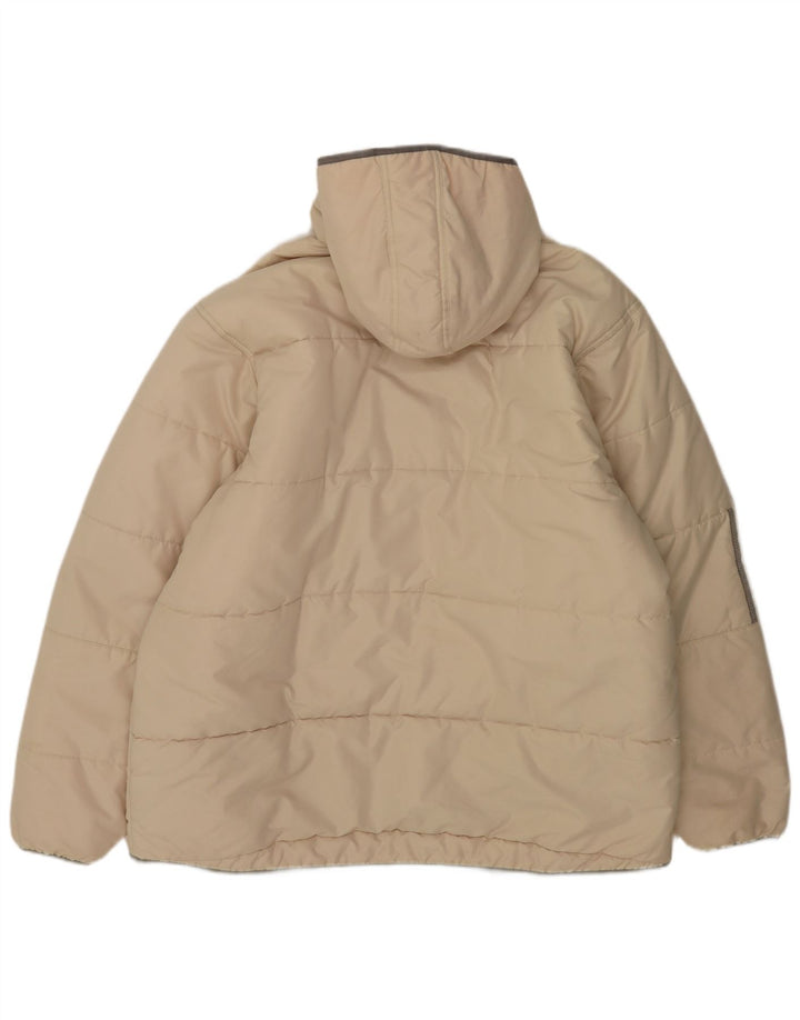 Adidas Herren Kapuzenjacke, gepolstert, UK 42, XL, Beige, Polyester