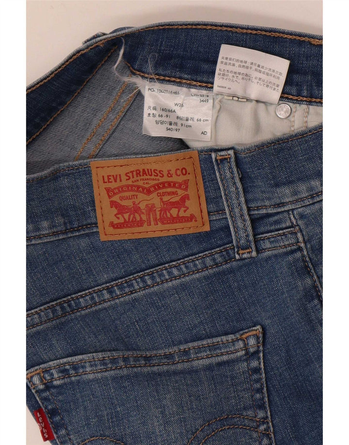 Levi's Damen Distressed Denim Shorts W26 Small Blau
