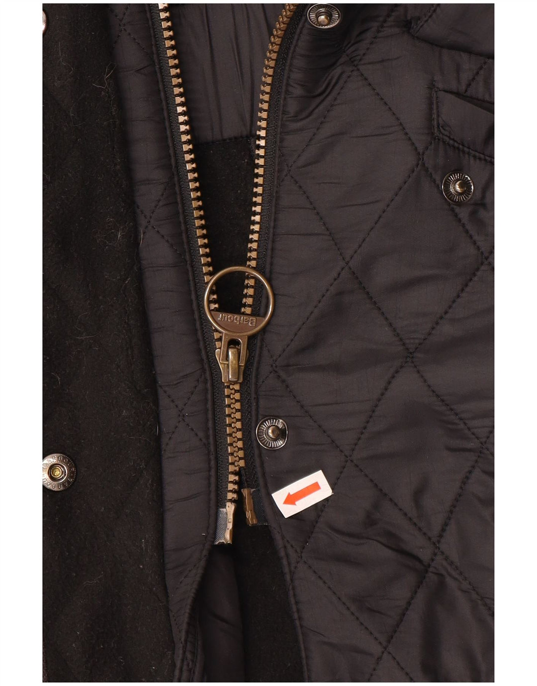 Barbour Damen Steppjacke UK 16 Large Schwarz Polyamid