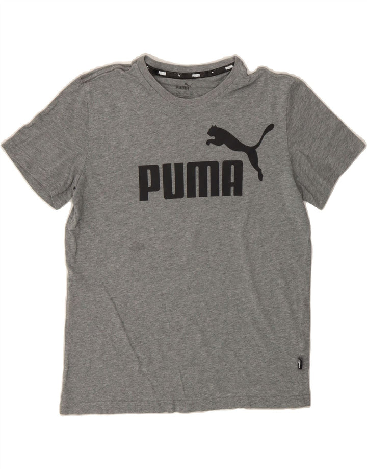 PUMA Boys Graphic T-Shirt Top 13-14 Years  Grey Vintage Puma and Second-Hand Puma from Messina Hembry 
