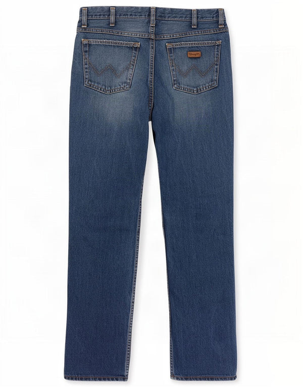 Wrangler Herren Straight Jeans W33 L30 Blaue Baumwolle