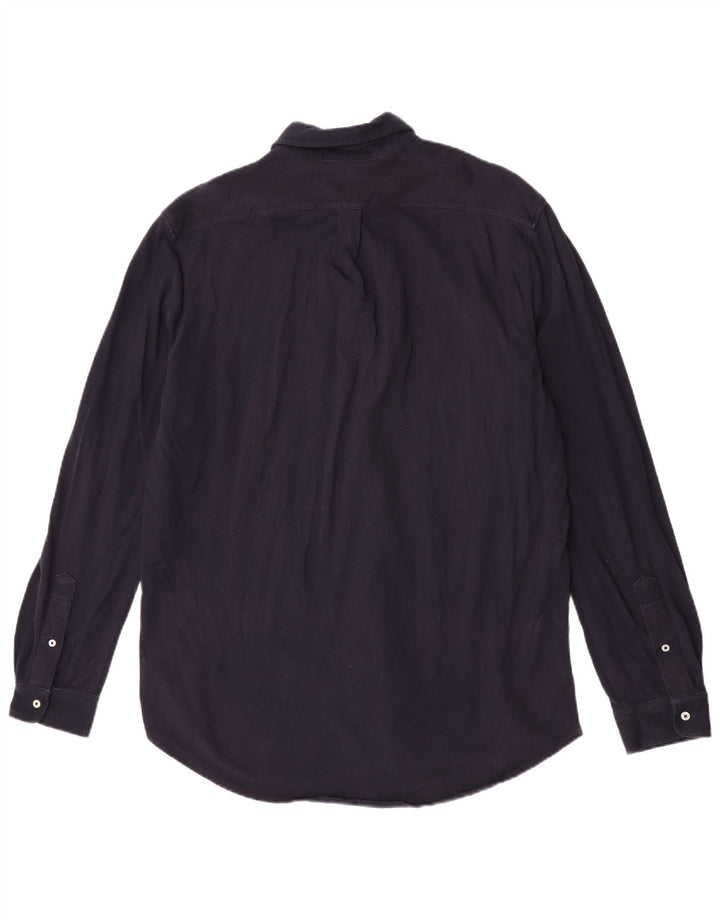 Ralph Lauren Herrenhemd XL Marineblau Baumwolle