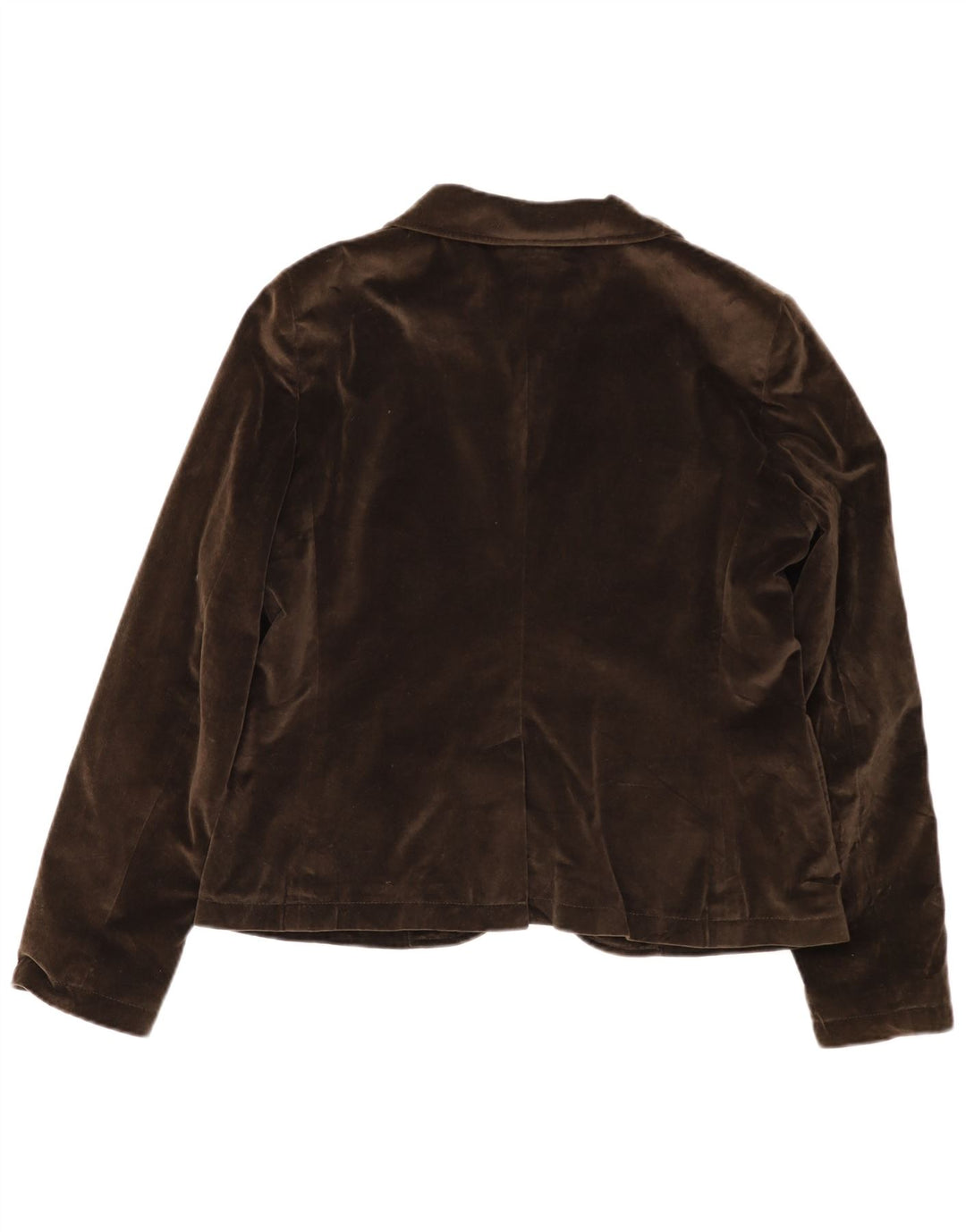 Henry Cottons Damen-Blazerjacke aus Samt mit 2 Knöpfen, IT 48, XL, braune Baumwolle