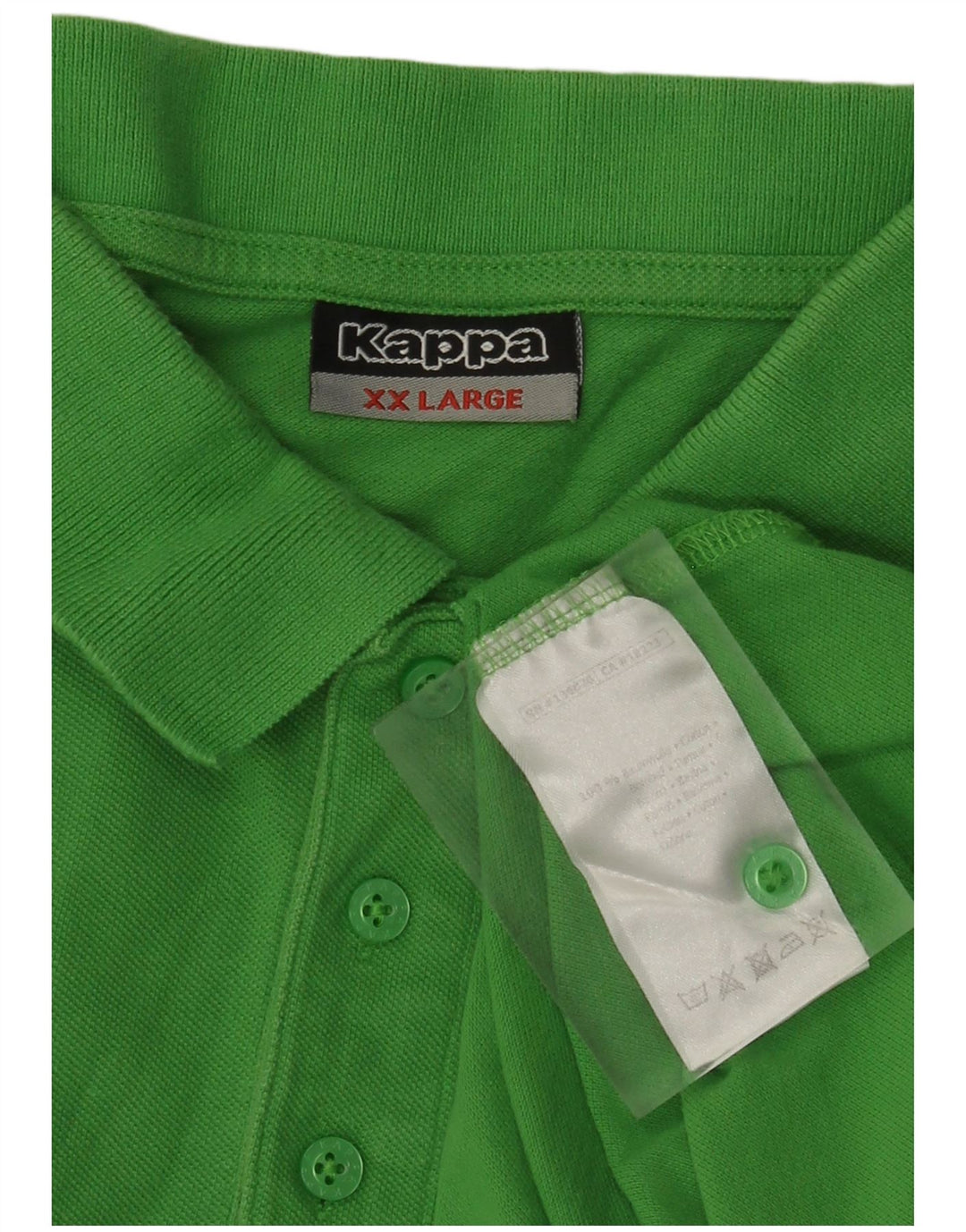 Kappa Herren Poloshirt 2XL Grüne Baumwolle