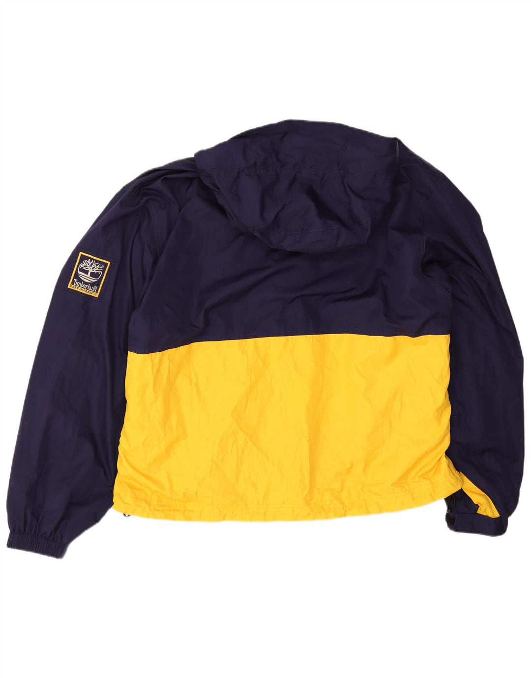 Timberland Herren-Regenjacke mit Kapuze, UK 42, XL, Marineblau, Farbblock-Polyester