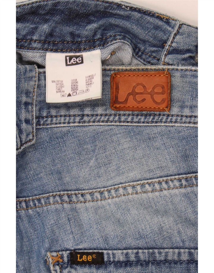 Lee Damen Chazey Cargo Denim Shorts W27 Small Blaue Baumwolle