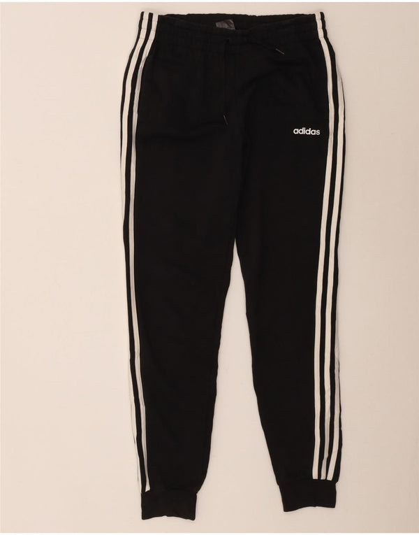 Adidas Damen Trainingshose Jogger UK 8/10 Small Schwarz Baumwolle