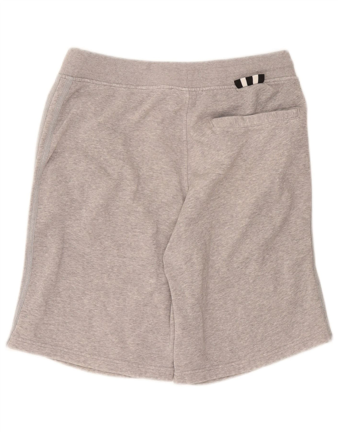 Adidas Herren-Sportshorts aus mittelgrau gefleckter Baumwolle