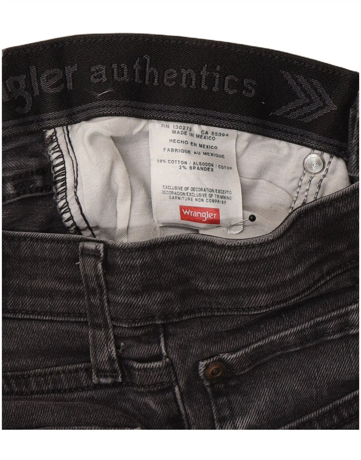 Wrangler Herren Straight Jeans W28 L30 Graue Baumwolle