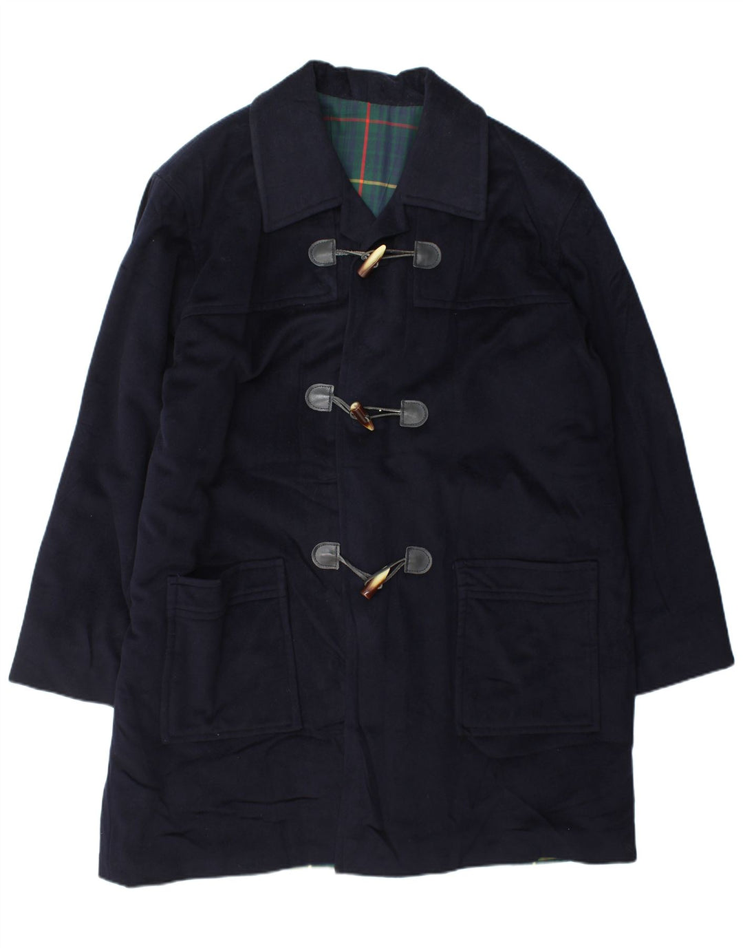 Vintage Herren Dufflecoat UK 44 2XL Marineblau
