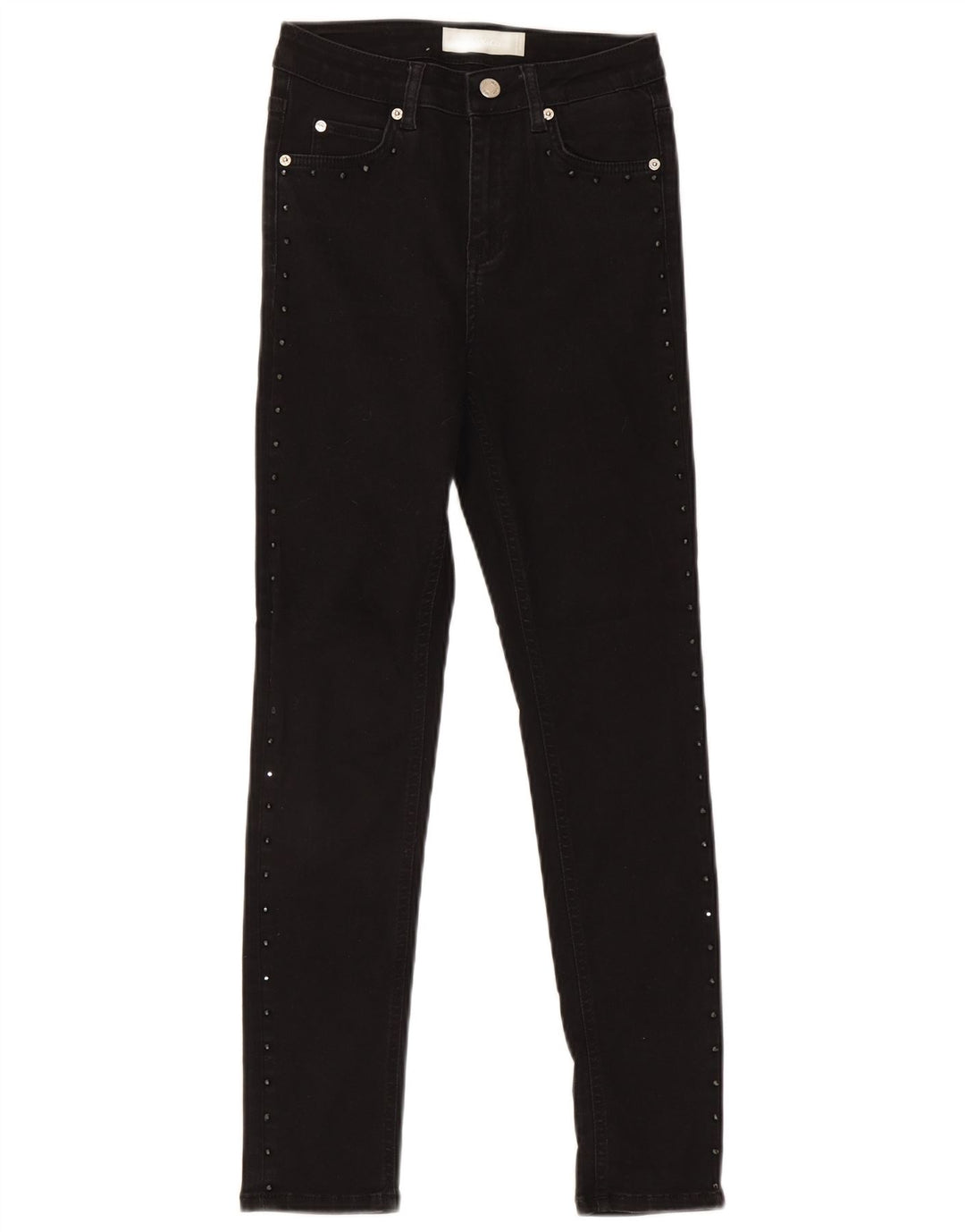 Max & Co. Damen Skinny Jeans W26 L27 Schwarze Baumwolle