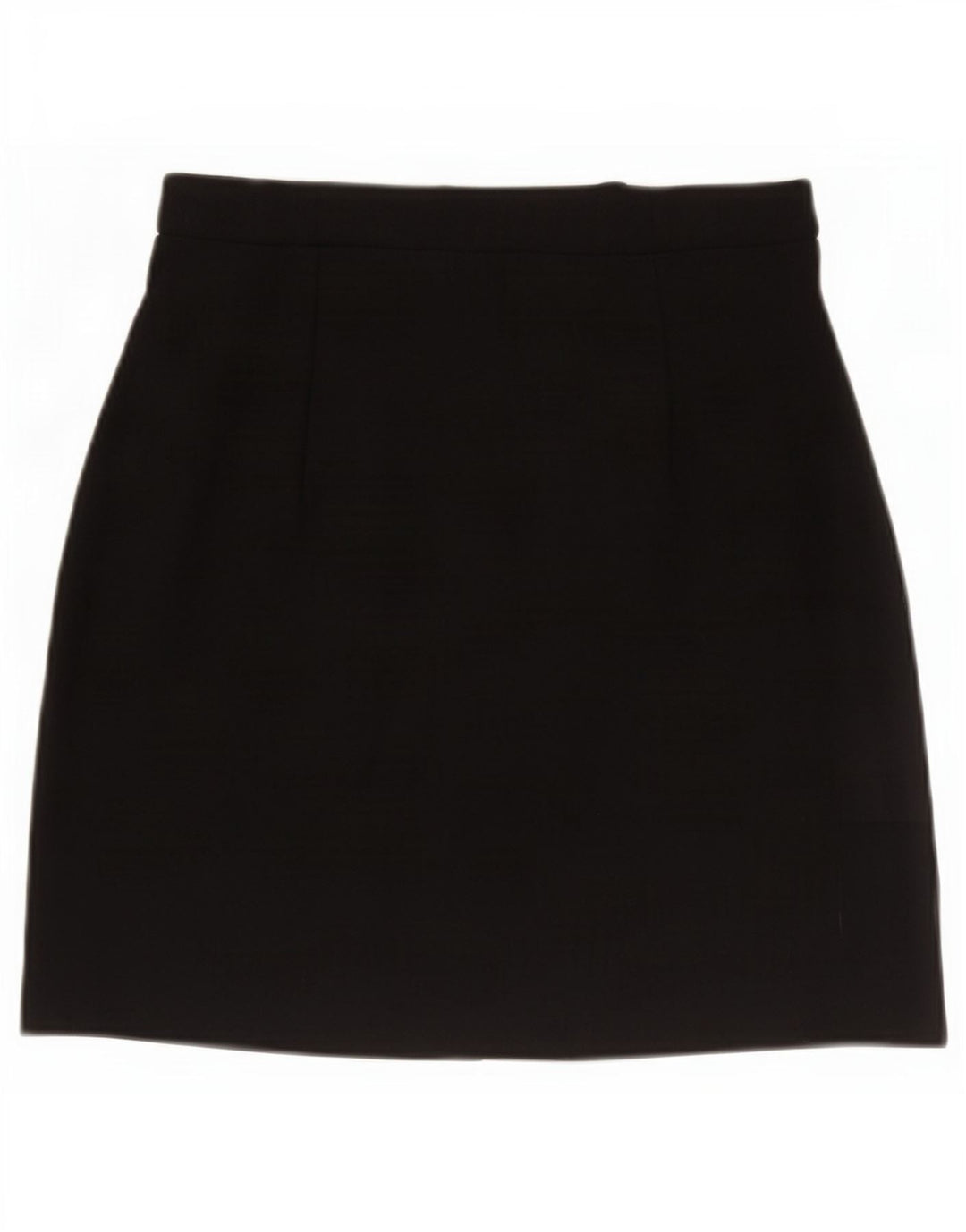 Marks & Spencer Damen Minirock UK 10 Small W27 Schwarze Viskose