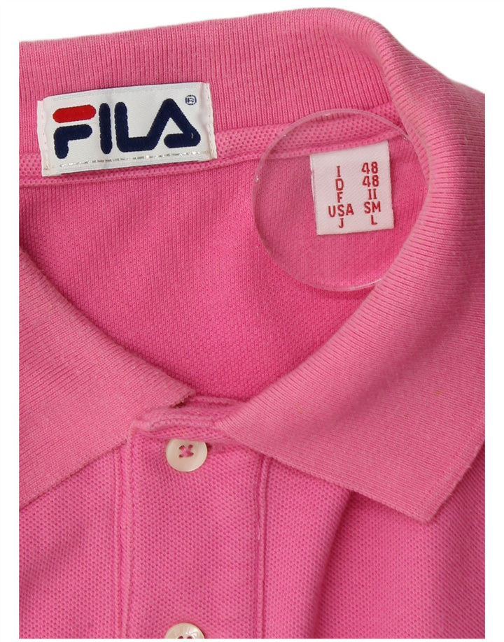 Fila Herren Poloshirt IT 48 Mittelrosa Baumwolle