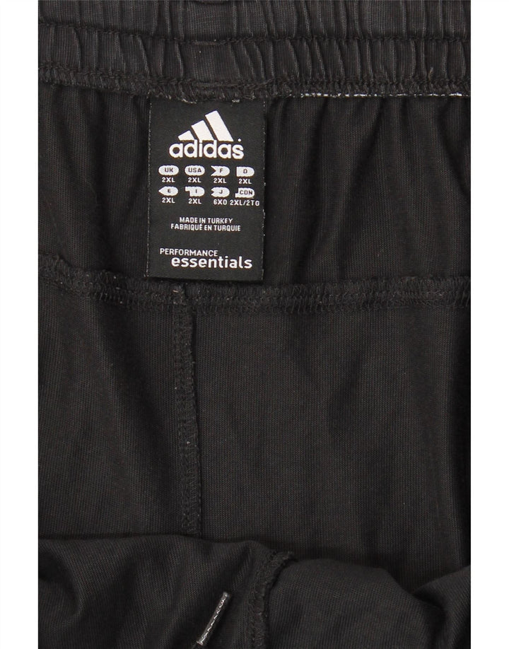 ADIDAS Herren Sport Shorts 2XL Schwarz Baumwolle