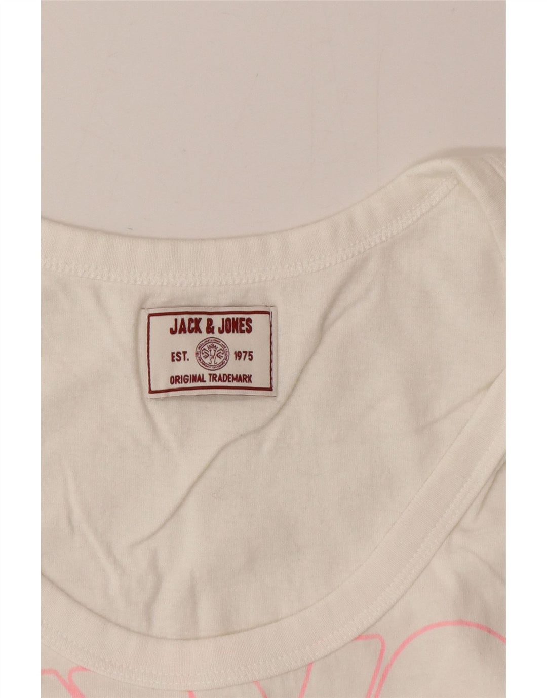 Jack & Jones Herren Grafik-Trägershirt, Größe S, Weiß