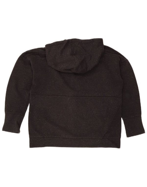 Adidas Damen Graphic Zip Hoodie Pullover UK 12/14 Mittelgrau meliert