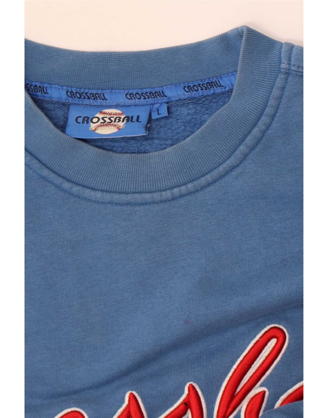 Crossball Herren-Sweatshirt mit Grafik, reguläre Passform, groß, aus blauer Baumwolle