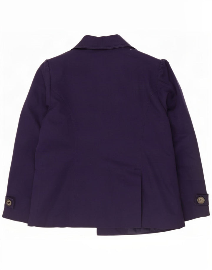 Marks & Spencer Damen Pea Coat UK 16 Large Marineblaue Baumwolle