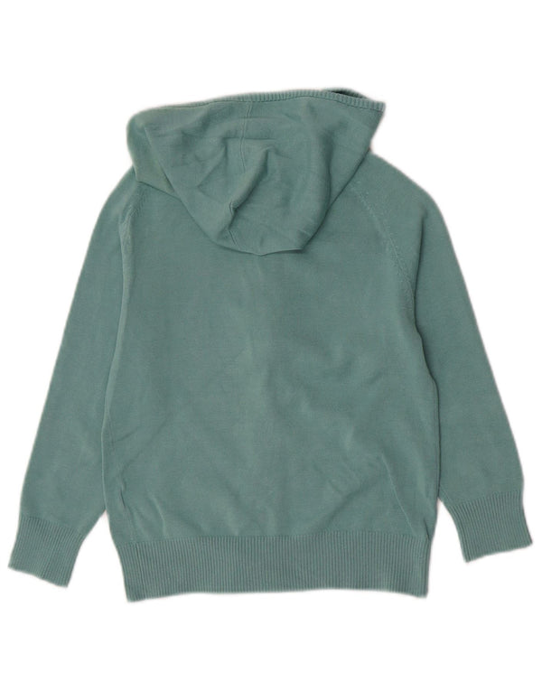Zara Mädchen-Kapuzenpullover mit Reißverschluss, 9–10 Jahre, Größe S, grüne Baumwolle
