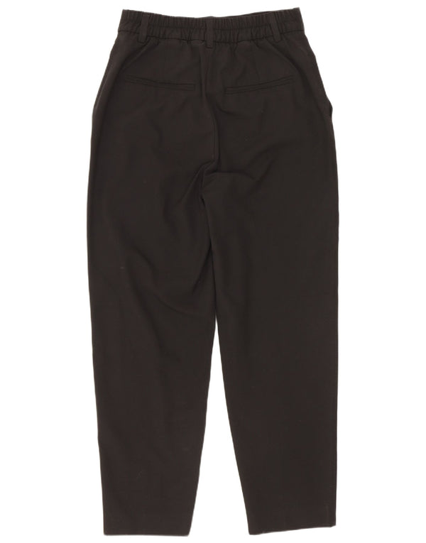 Zara Damen Anzughose mit hoher Taille, schmal zulaufend, EU 32, 2XS, W22, L24, Schwarz