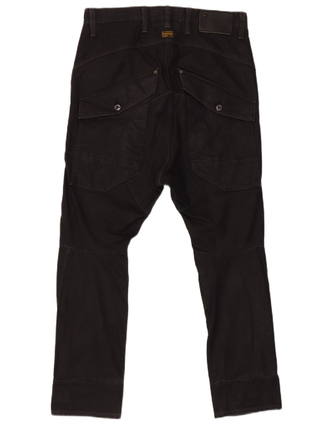 G-Star Herren Slim Cargohose W33 L32 Schwarze Baumwolle