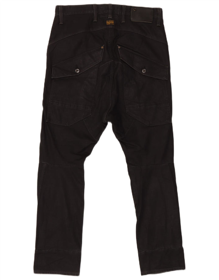 G-Star Herren Slim Cargohose W33 L32 Schwarze Baumwolle
