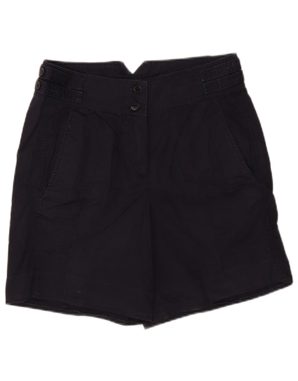 French Connection Damen-Chinoshorts mit hoher Taille, UK 10, Größe S, W27, Marineblau