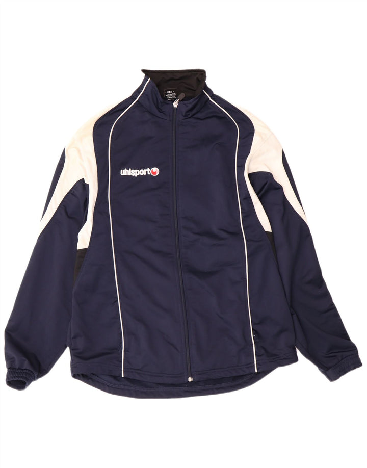 Uhlsport Herren-Trainingsanzugoberteil, UK 38/40, Mittelmarineblau, Polyester