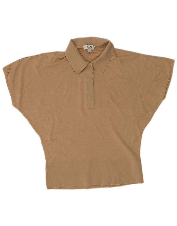 Cos Damen Batwing Poloshirt UK 14 Medium Beige