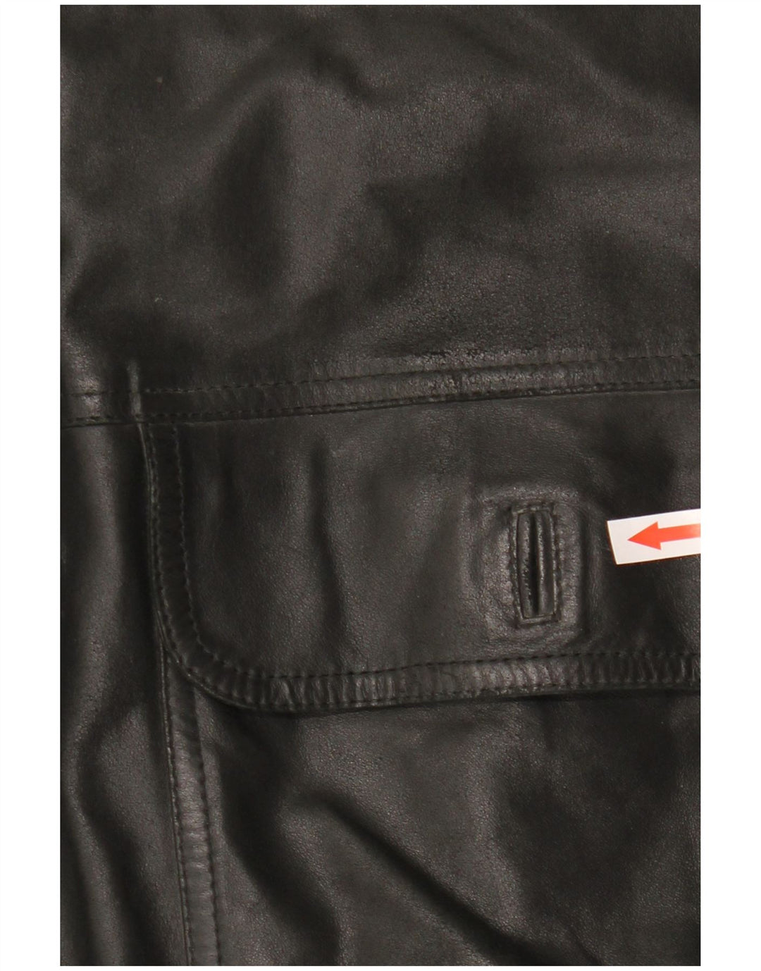 Vintage Herren Lederjacke IT 48 Medium Schwarz