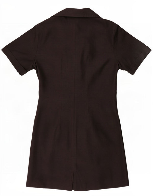 Onyx Damen Hemdkleid UK 10 Small Schwarze Viskose