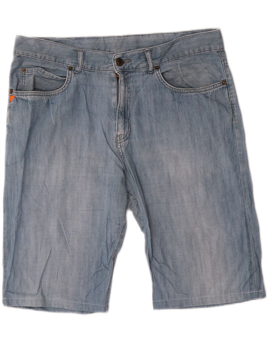 Kappa Herren Perfect Fit Denim Shorts W33 Mittelblaue Baumwolle
