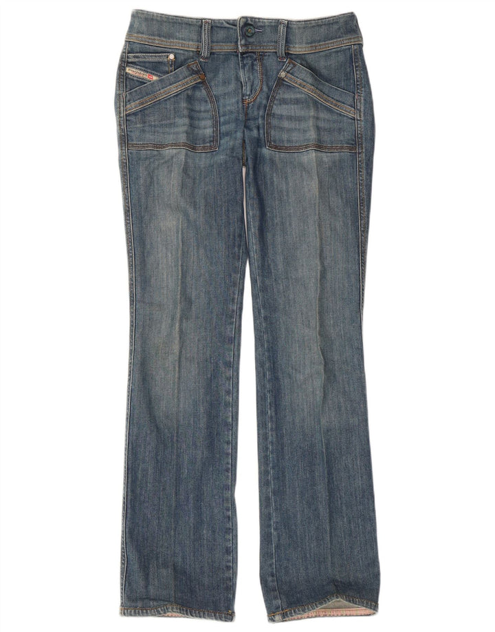 Diesel Damen Reckfly Bootcut Jeans W27 L32 Blaue Baumwolle