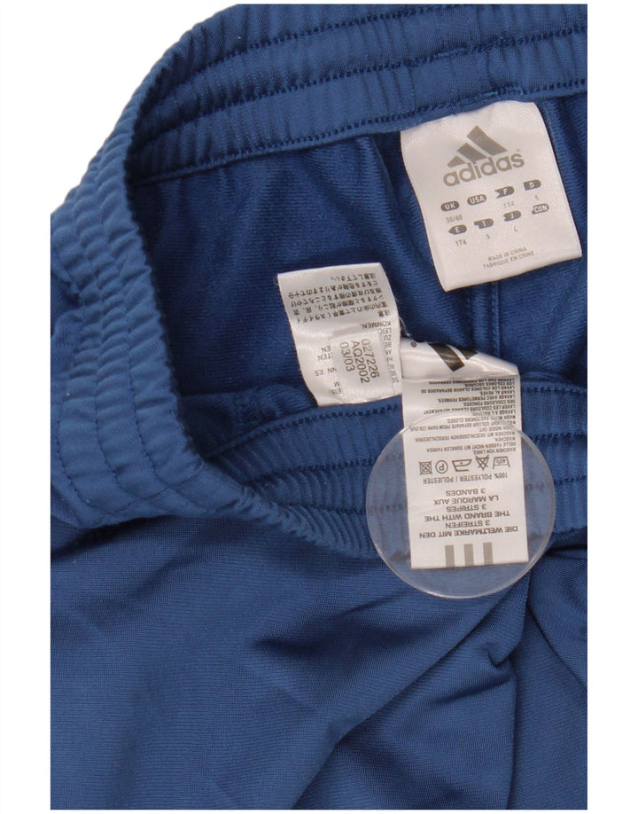 Adidas Herren-Trainingshose aus mittelblauem Polyester