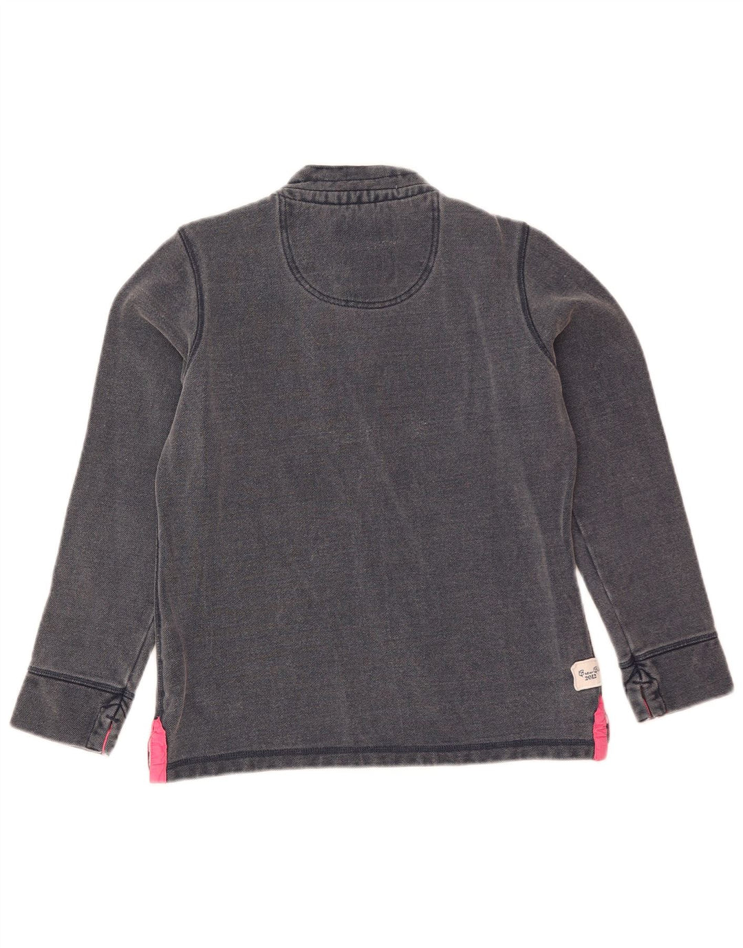 Crew Clothing Damen-Sweatshirt mit Knopfkragen, Gr. 10, Marineblau