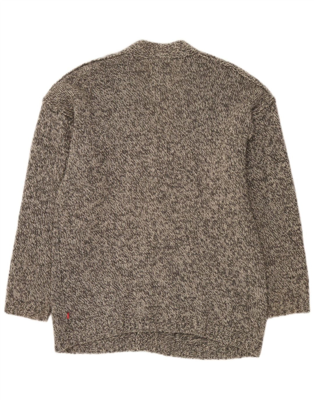 Jackpot Herren-Strickjacke, groß, grau gefleckt