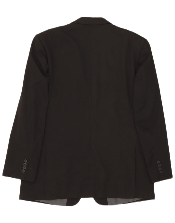 Marks & Spencer Herren-Blazer mit 2 Knöpfen, Gr. 42, Größe L, Schwarz, Polyester