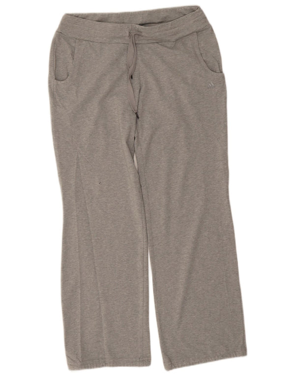 Adidas Damen Climalite Trainingshose UK 8/10 Small Grau Baumwolle