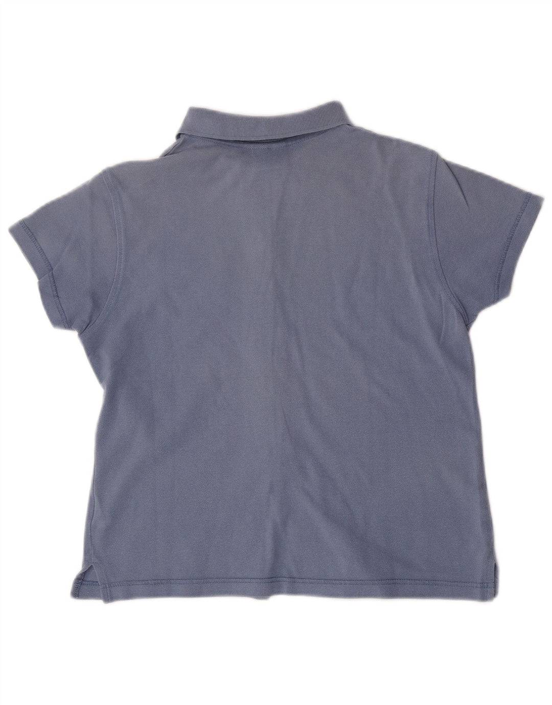 Lotto Damen Kurzarmhemd UK 12 Mittelblaue Baumwolle