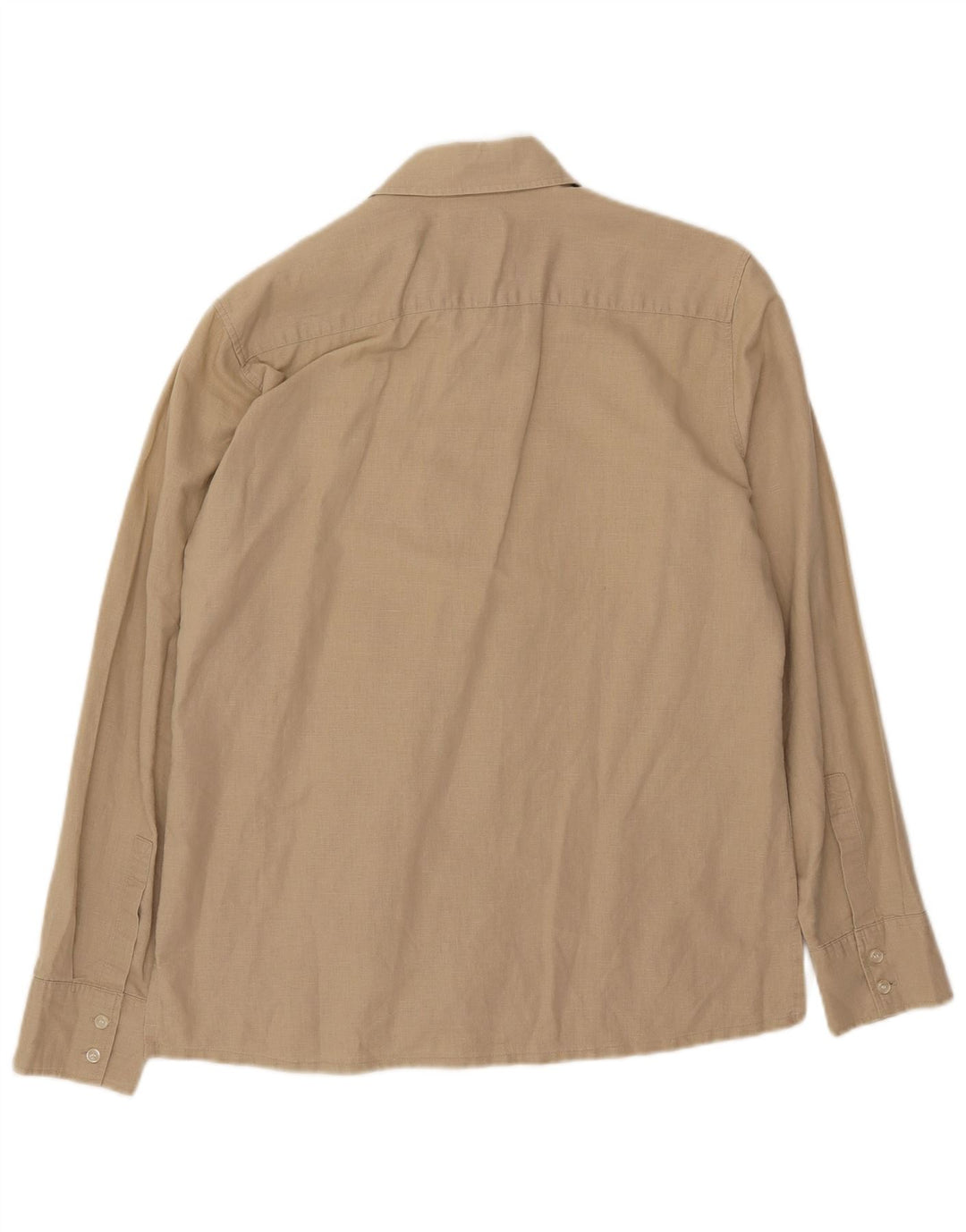 Rifle Herrenhemd Mittelbeige Leinen
