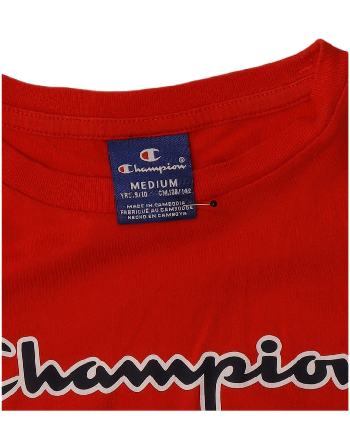 Champion T-Shirt mit Grafik für Jungen, 9–10 Jahre, Mittelrot