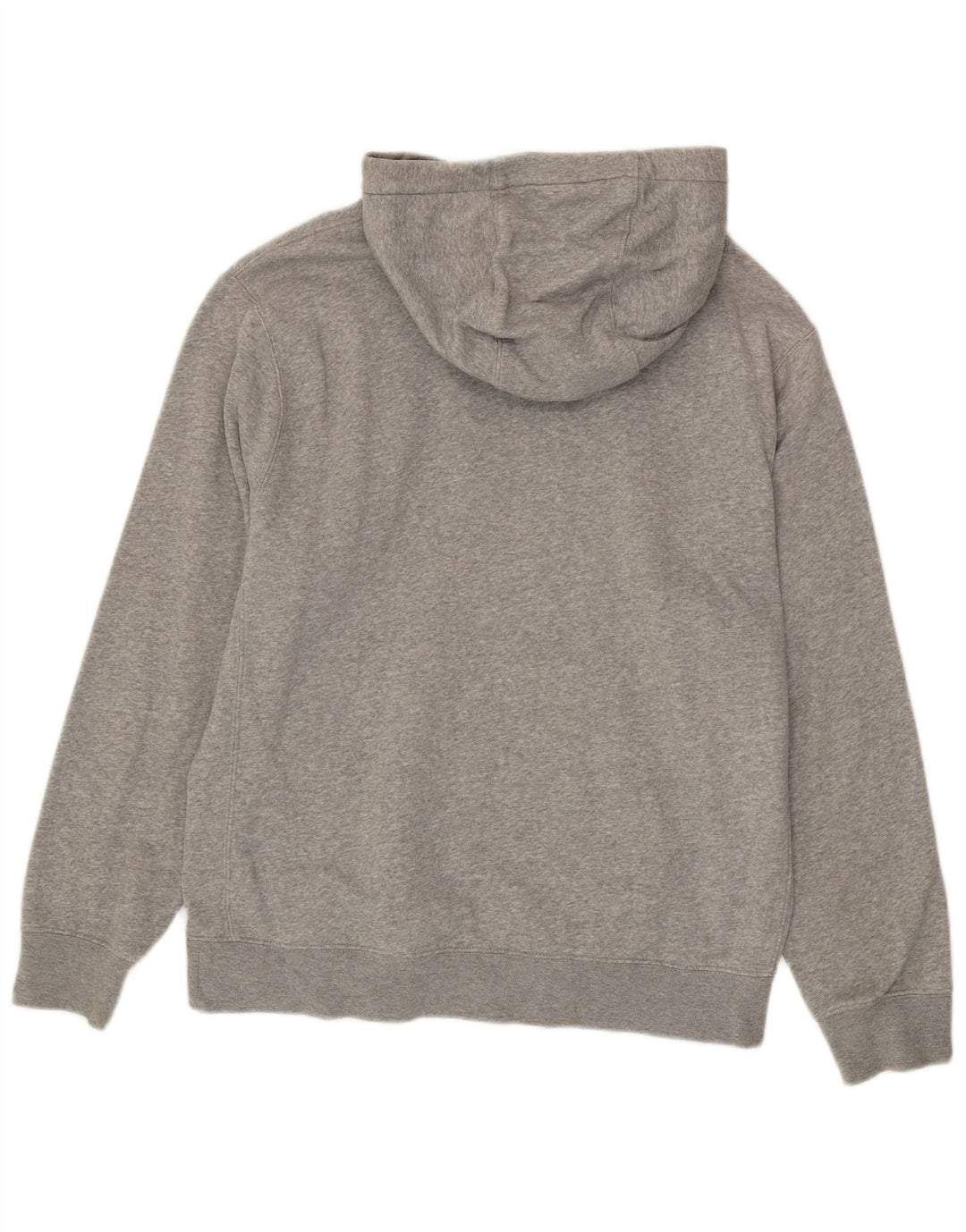 Nike Herren-Kapuzenpullover aus mittelgrau gefleckter Baumwolle