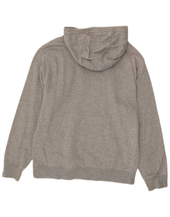 Nike Herren-Kapuzenpullover aus mittelgrau gefleckter Baumwolle