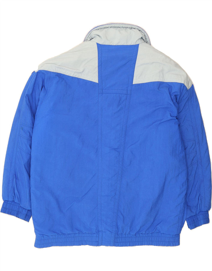 MAIER Mens Padded Jacket IT 56 3XL Blue Colourblock Polyamide Vintage Maier and Second-Hand Maier from Messina Hembry 