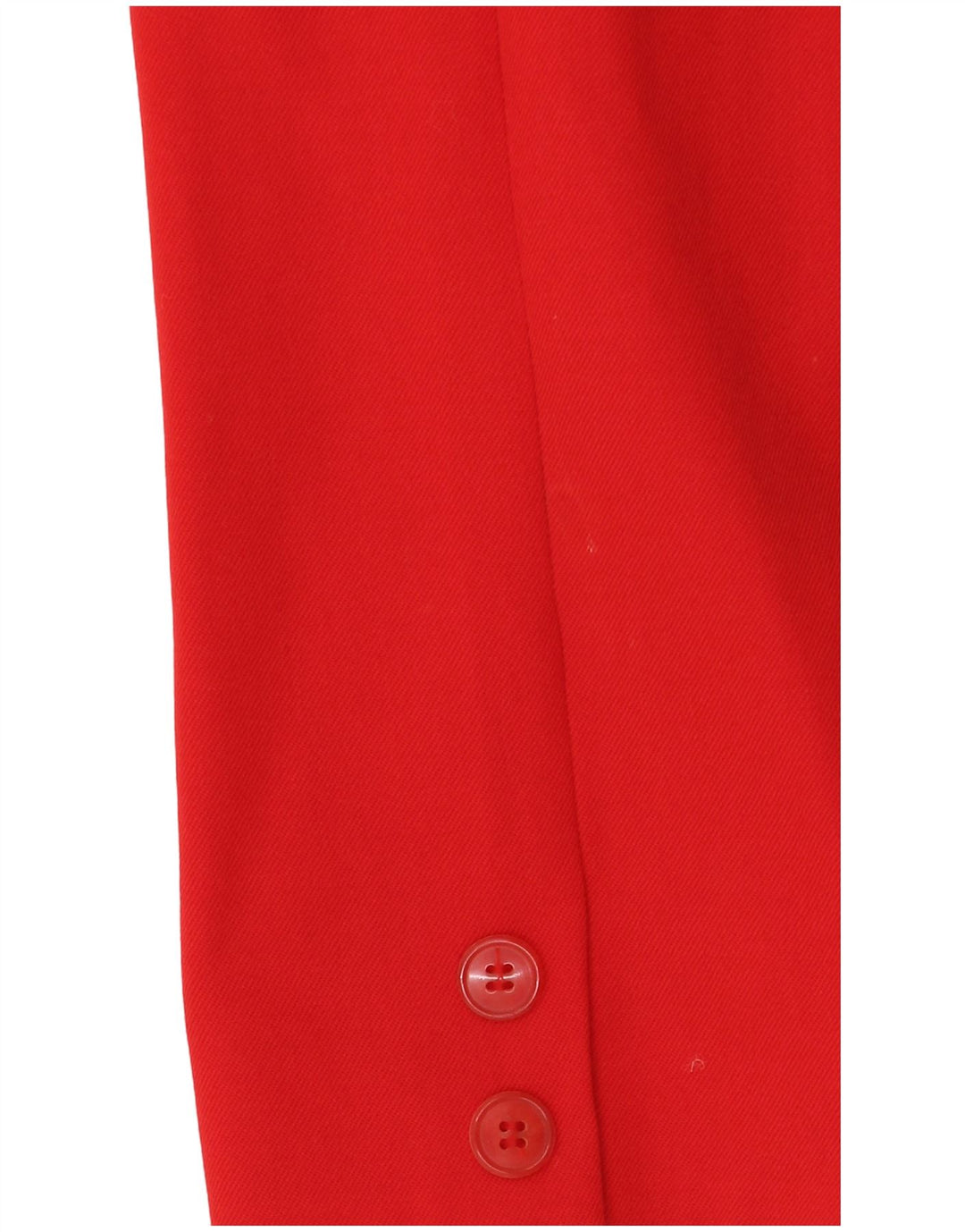 Vintage Damen Crop Zweireiher Blazer Jacke IT 44 Mittelrot