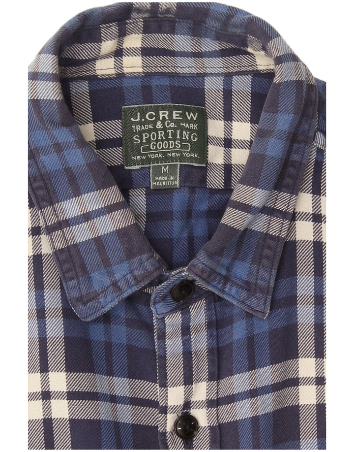 J. Crew Herren Flanellhemd Mittelblau kariert