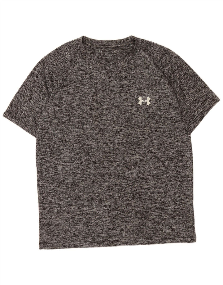 Under Armour Herren T-Shirt Top Small Grau geflecktes Polyester